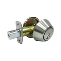 Muebles Para El Hogar Satin Stainless Steel Metal Single Cylinder Deadbolt - ANSI Grade 3, 1.75 in. MU1681611